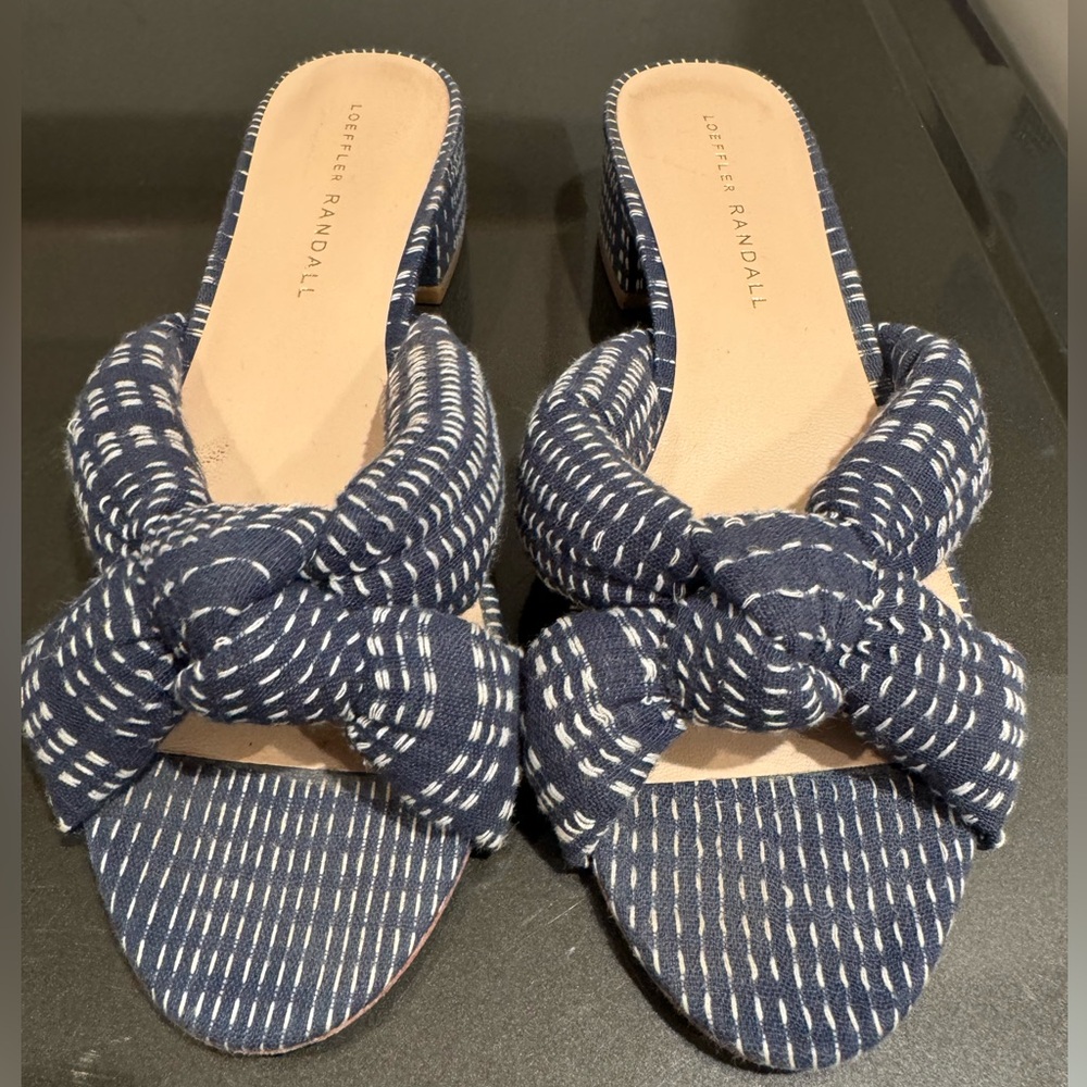 Loeffler Randall Elsie Knot Block Heel Sandal size 7.5 or 37.5 ~ New $350